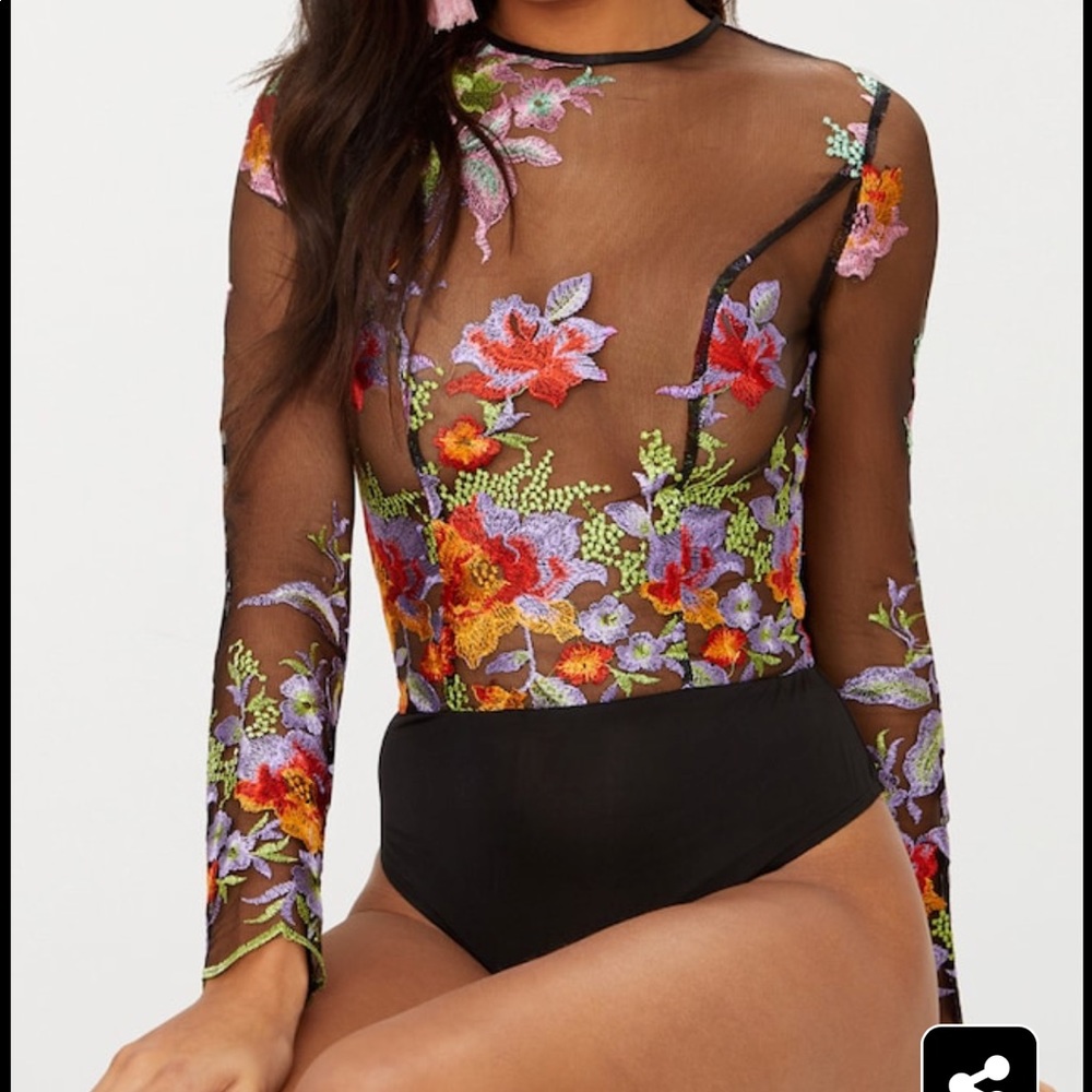Floral Sheer Bodysuit